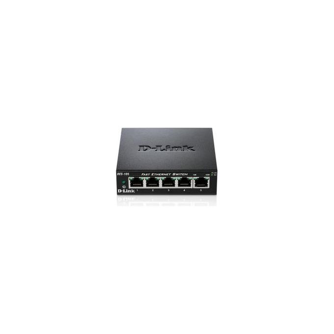D-link 5-port 10-100 Metal Housing Desktop Switch