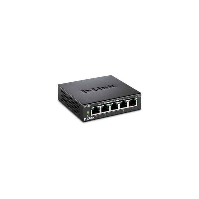 D-link 5-port 10-100 Metal Housing Desktop Switch