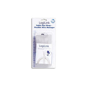 Link guaina avvolgicavi chiusura nastro a strappo diametro 32mm mt 1,80 bianca