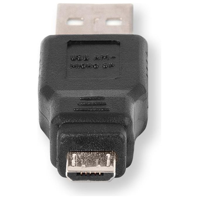 Retrak Cavo Usb con Adattatore Intercambiabile Retrattile 1mt Nero