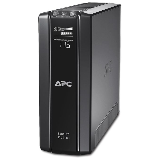 APC Power-Saving Back-UPS PRO - BR1200G-GR - Gruppo di Continuita' (UPS) 1200VA, (AVR, 6 Uscite Schuko, USB, Shutdown Software, Risparmio Energetico)