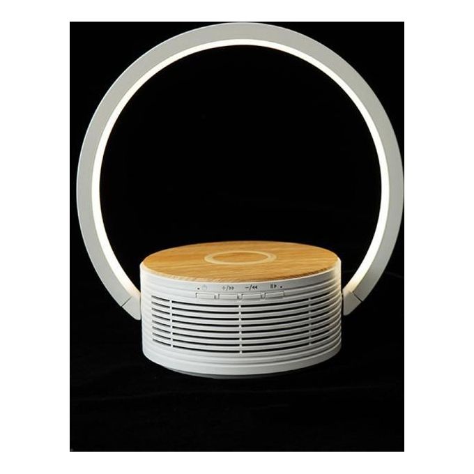 New Majestic Lampada LED da Tavolo Multifunzione con Altoparlante Bluetooth Ricaricabile