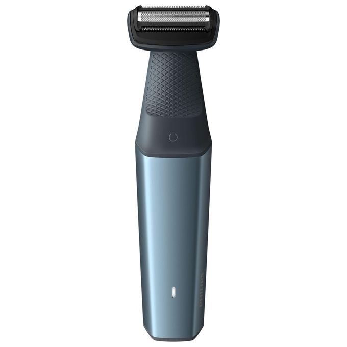 Philips BG3027-05 Bodygroom Series 3000 Rasoio elettrico corpo e inguine bagnato e secco 3 pettini autonomia 60 min colore Nero Blu