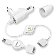 Retrak Caricatore 5 in 1 iPad Iphone Casa-auto Retrattile