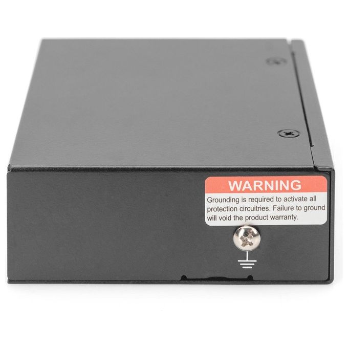 Digitus DN-651143 Extender industriale 5 porte Gigabit PoE 10-100-1000BASE-T 4 uscite PSE PoE 60 W colore Grigio