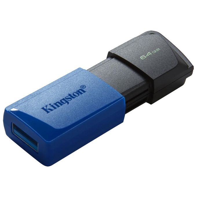 Kingston Flash Drive Usb3.2 64Gb Exodiam Nero-Blu