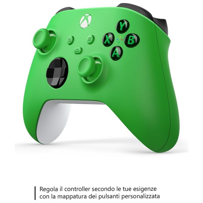 Microsoft QAU-00091 Controller Wireless Xbox Series X S One Bluetooth Pulsante Condividi D-pad ibrido Jack 3,5 mm colore Verde