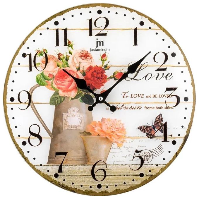 Lowell Orologio da Parete Justaminute Old Rose