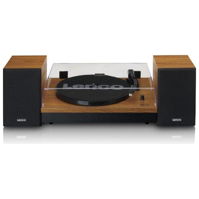 Lenco LS-310WD Giradischi a Cinghia con Diffusori Separati Bluetooth 4.1 Testina Audio Technica MM 20W colore Legno