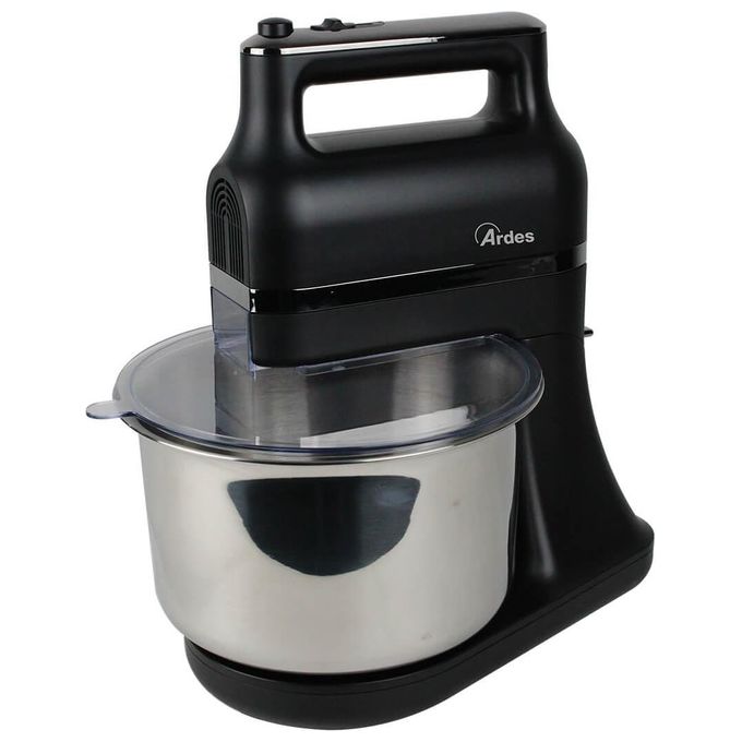Ardes ARSBAT02 Saturnium Sbattitore Elettrico Recipiente Autorotante 3.5 L 400 W 5 Velocita' Funzione Pulse colore Nero