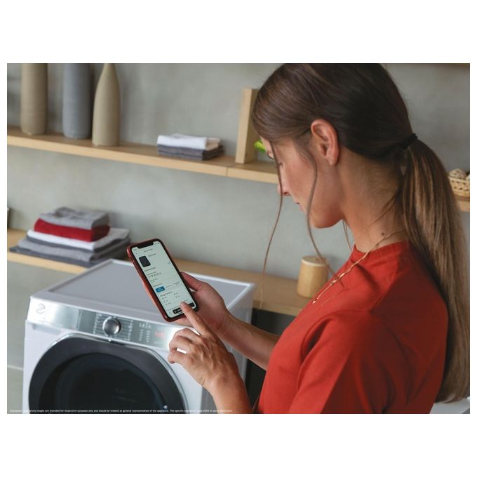 Hoover H5WPB414AMBC-S H-WASH 550 Lavatrice Frontale 14 Kg 1400 rpm Classe A Inverter Wi-Fi Vapore (85x60x68 cm) colore Bianco