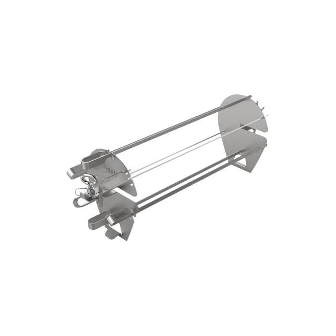 Weber 7685 Planetario di Spiedini per Girarrosto 6 Spiedini in Acciaio Inox 40.64 cm Compatibile con Weber Genesis Spirit Summit Kettle 57 cm colore Nero