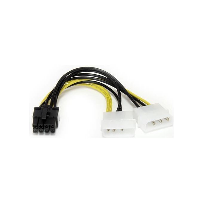 StarTech Adattatore cavo di alimentazione LP4 a scheda video PCI Express 8 pin da 15 cm