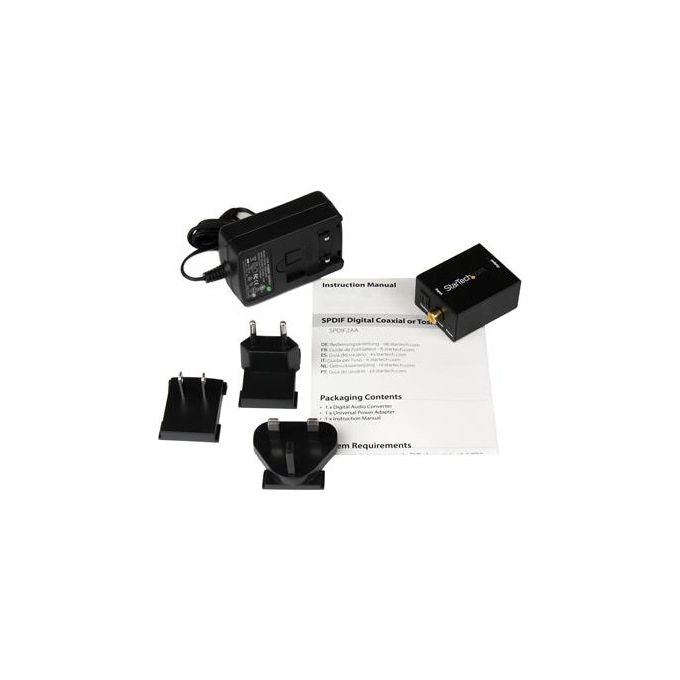 StarTech Convertitore audio da coassiale digitale SPDIF o ottico Toslink a RCA stereo