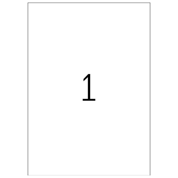 Herma 8692 Etichetta Autoadesiva 297x420mm Bianco Rettangolo Permanente 100 Pezzi