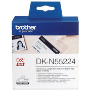 Brother Nastro Non Adesivo Nero Bianco 54mm X 3048m