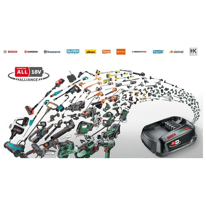 Bosch 06008C1D03 Universal GrassCut 18V-260 Decespugliatore e tagliabordi 2 in 1 Batteria 18 V 2 Ah Tecnologia Ioni di Litio colore Nero Verde