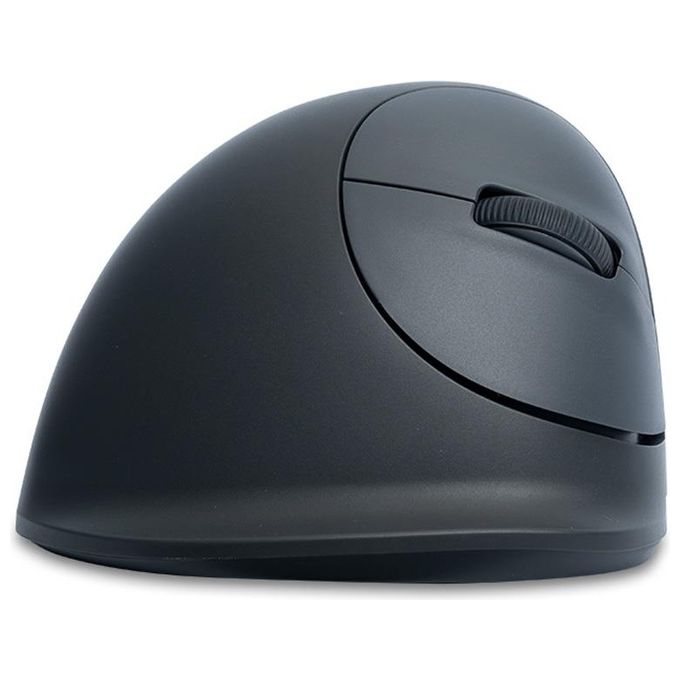 R Go Tools RGOHEBAMRWL R-Go HE Basic Mouse Ergonomico Senza Fili Bluetooth 5.0 Ricaricabile 1600 DPI Design Verticale per Destrimani colore Grigio
