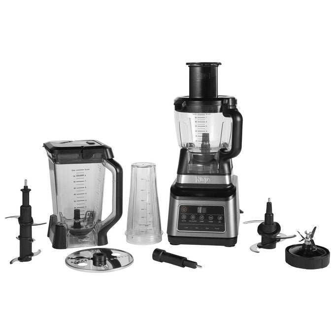 Ninja BN800EU Robot Da Cucina 3-In-1 Con Auto-iQ 1200 W Ciotola Da 1.8 Litri Caraffa Da 2.1 L Bicchiere Da 0.7 L 2.1 Litri Nero Argento