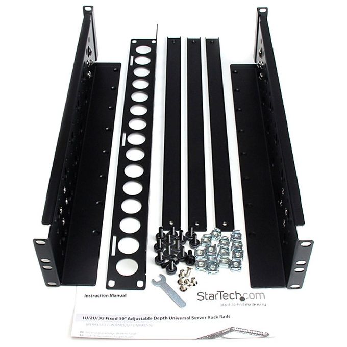 Startech Binari Universali per Server Rack Fissi 2U 50cm Ca. con Profondita' Regolabile