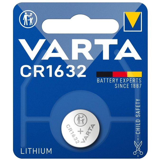 Varta 1x 3V CR 1632 Batteria Mono Splituso CR1632 Litio