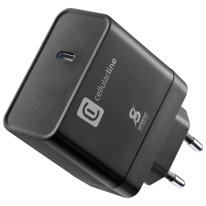 Cellularline ACHSMUSBC65WK Charger Ultra PD 65W Caricabatterie da rete USB-C 65W colore Nero