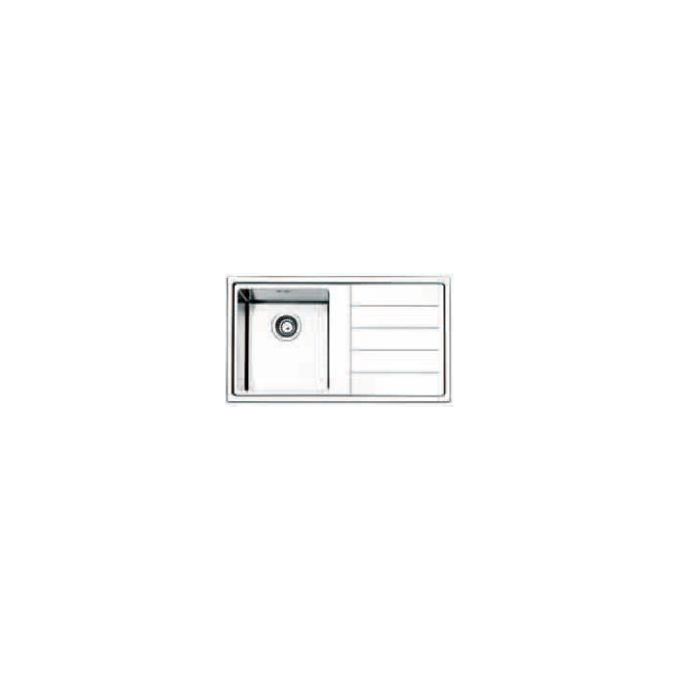 Apell LNP861IRBC Lavello Inox spazzolato da incasso gocciolatoio a destra 1 vasca 86x50cm