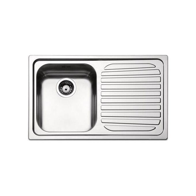 Apell RO791IRAC Serie Roma Lavello da Incasso 79x50cm 1 Vasca a Sinistra Gocciolatoio Destro Acciaio Inox Antigraffio