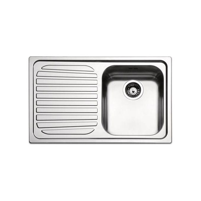 Apell RO791ILAC Serie Venezia Lavello da Incasso 79x50cm 1 Vasca a Destra Gocciolatoio Sinistro Acciaio Inox Antigraffio