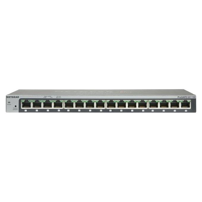 Netgear GS116GE ProSafe 16 Port Gigabit Desktop Switch