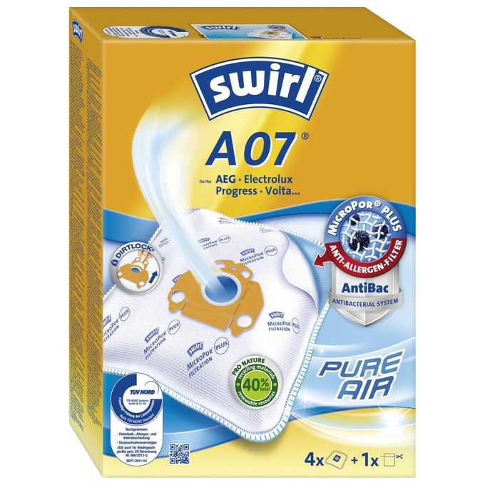 Swirl A 07 MP Plus AirSpace Sacchetti per Aspirapolvere