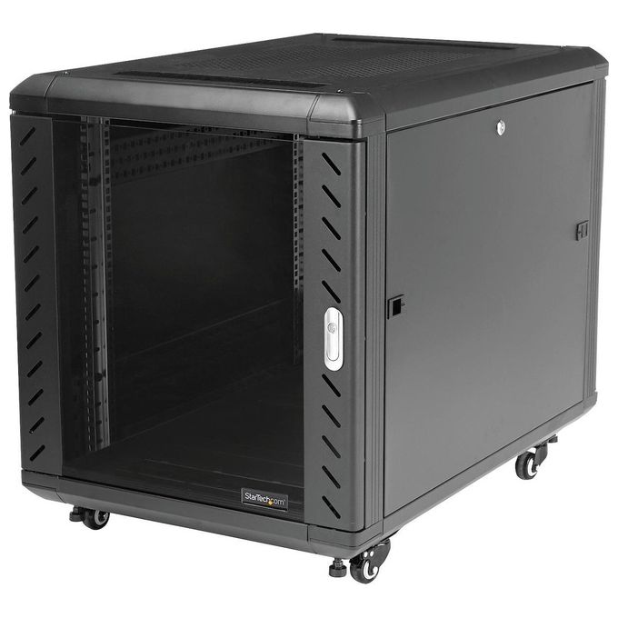 StarTech Armadio server rack chiuso a ribalta 12U 90 cm con ruote