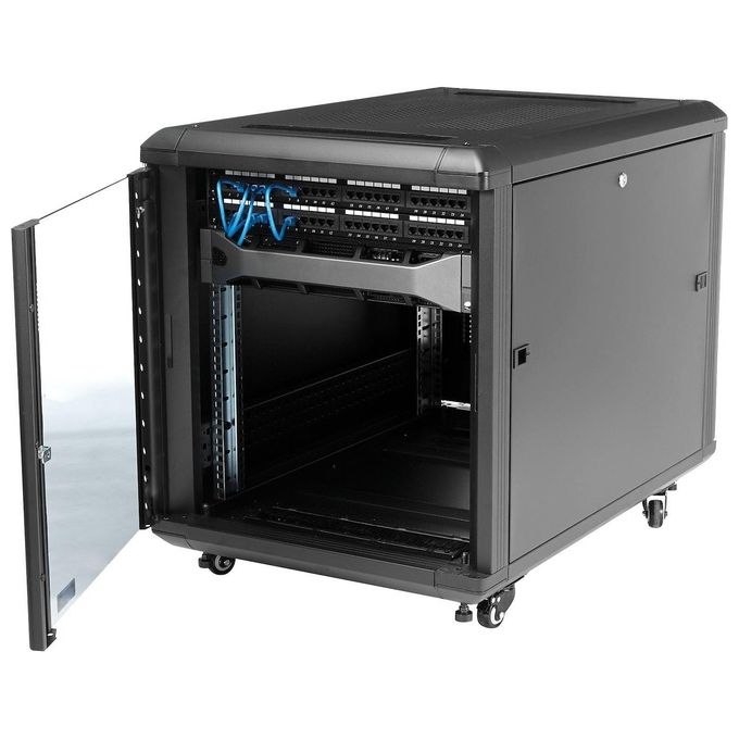 StarTech Armadio server rack chiuso a ribalta 12U 90 cm con ruote