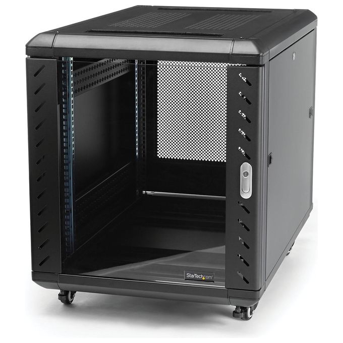 StarTech Armadio server rack chiuso a ribalta 12U 90 cm con ruote