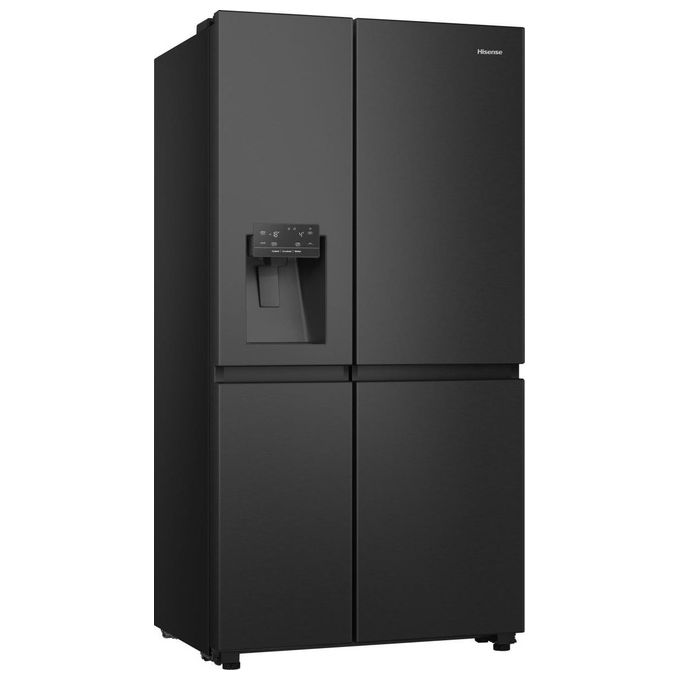 Hisense RS818N4TFE Frigorifero Americano Side by Side 632 L 179 cm Classe E 38 dB No Frost WiFi Dispenser Acqua e Ghiaccio colore Nero