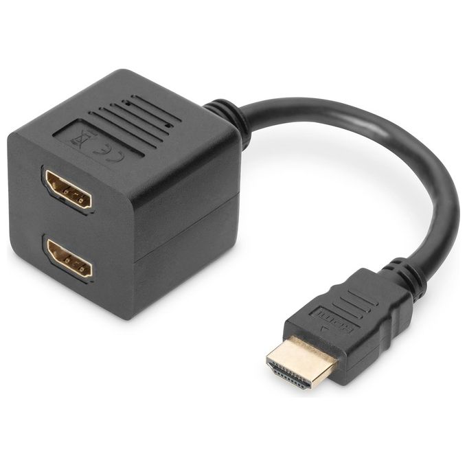 Assmann AK-330400-002-S Cavo di Interfaccia e Adattatore Hdmi 2 x Hdmi Nero