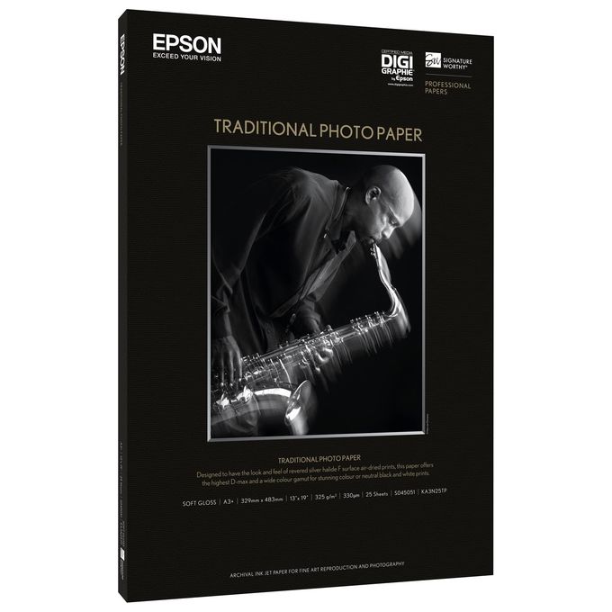 Epson Photo Paper Traditional A3+ 25fg