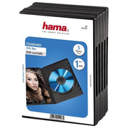 Hama Custodia DVD nero 5 pz.