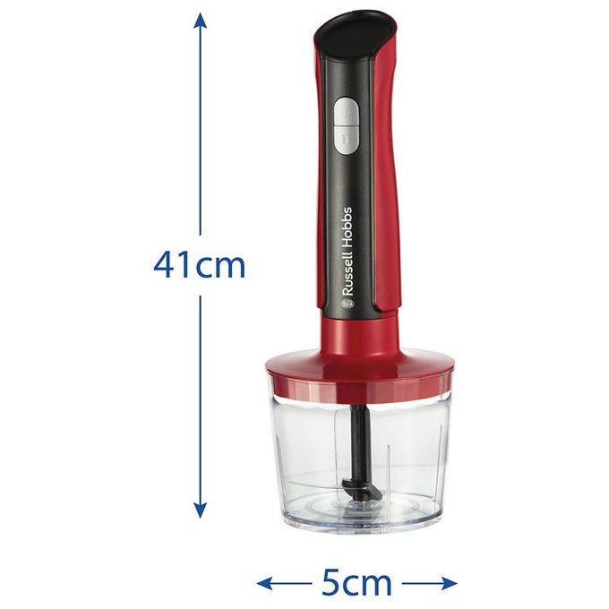Russell Hobbs 27140-56 Desire Frullatore ad Immersione 3in1 500 W 1 L Tritatutto 0.6 L Frusta colore Rosso