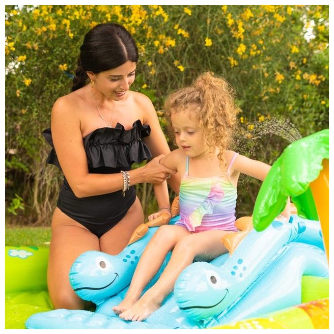 Intex 57166NP Centro giochi gonfiabile con dinosauri Vinile Multicolore 191 x 152 x 58 cm