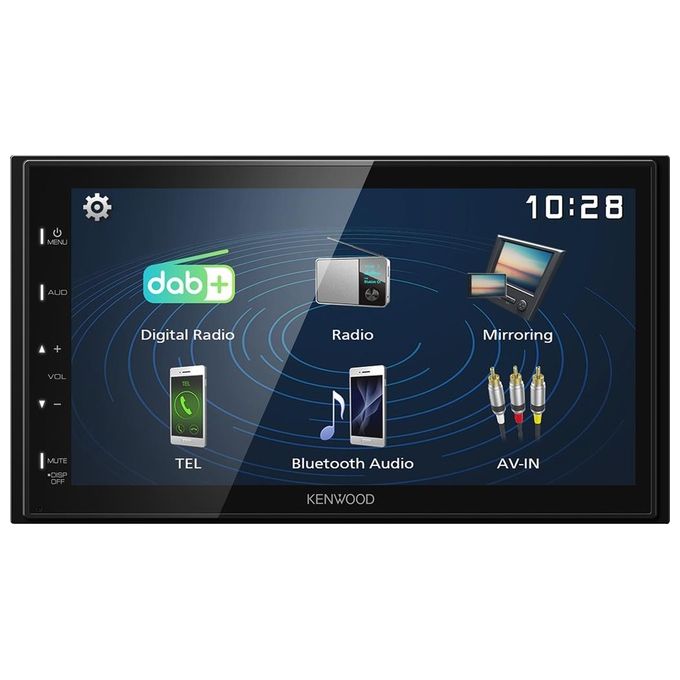Kenwood Electronics, Autoradio 2 DIN, Bluetooth, DAB+, Ricevitore Multimediale Nero