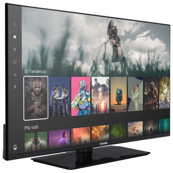 Telefunken TE40750B45I2KT Smart TV 40'' Full HD DLED TiVo DVB-T2 C S2 HDR10 Pro Wi-Fi colore Nero
