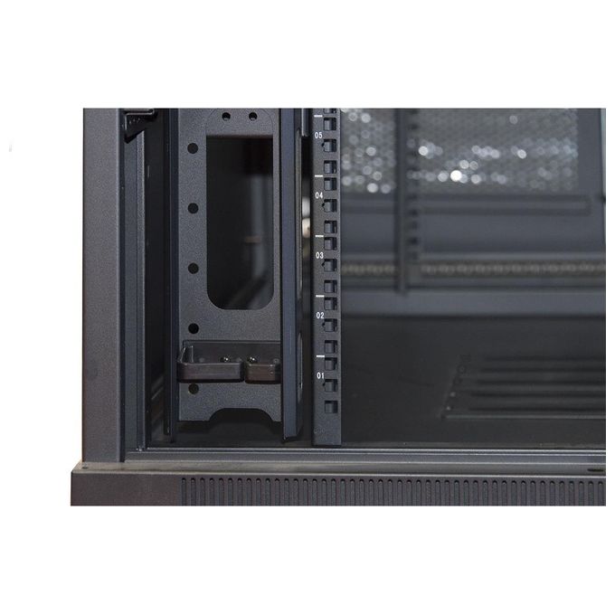 Link Armadio Rack 19'' 42U 2055x800x1000mm Porta Traforata Nero