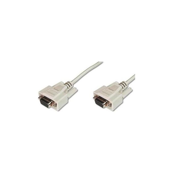 Assmann AK-610106-030-E D-Sub9 F-F Cavo VGA 3mt VGA D-Sub Beige