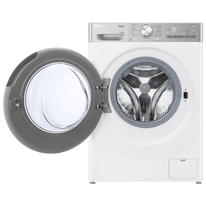 LG D4R9513TPWC Serie R9 Lavasciuga Frontale 13-7 Kg 1400 rpm Classe D AI DD TurboWash 360 Autodosaggio (85x60x61,5 cm) colore Bianco