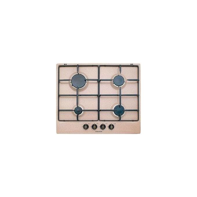 Glem Gas GT64SA Piano Cottura Gas 4 Fuochi 60cm Griglie Smaltate Sabbia