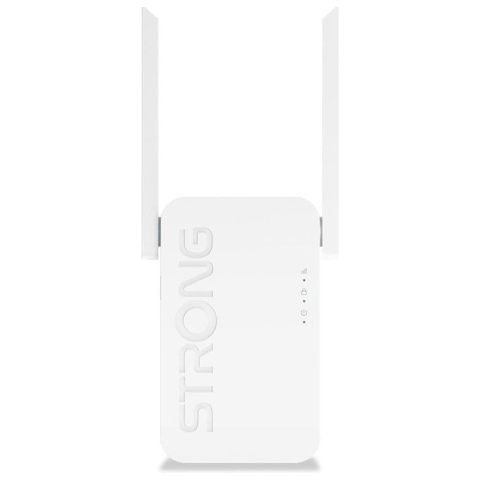 Strong REPEATERAX3000 Ripetitore Wi-Fi 6 Dual Band AX3000 574 Mbit-s 2.4 GHz 2402 Mbit-s 5 GHz 1 Porta Gigabit Ethernet WPA3 colore Bianco