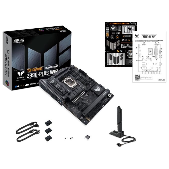 ASUS 90MB1IQ0-M0EAY0 TUF GAMING Scheda Madre Intel Z890 LGA 1851 ATX DDR5 Wi-Fi 7 2.5GbE colore Nero