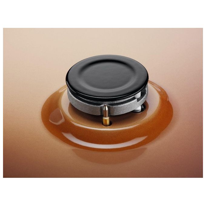 Electrolux EGS6414T Piano Cottura a Gas 4 Fuochi Bruciatore Tripla Corona Comandi Laterali 60 cm Terra di Francia
