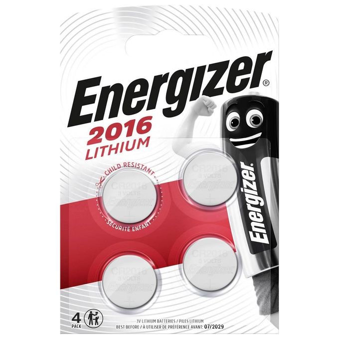 Energizer Confezione 4 Lithium Cr2016 BP4